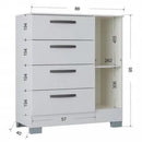 Cômoda Poquema 1P4G - Branco