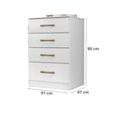 Cômoda Moval MS913 - Branco