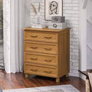 Cômoda Viena 04 Gavetas Suprema Carvalho Acetinado